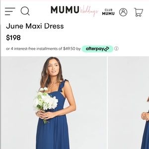 Show Me Your Mumu Bridesmaid Dress June. Rich Navy